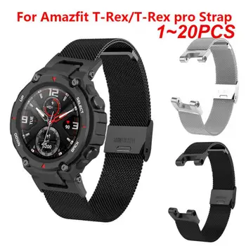 1 ~ 20 шт. Нейлоновый холщовый ремешок для Huami Amazfit T-REX 2 Smart Watchband Спортивный браслет для запястья Amazfit T-Rex / T Rex 2