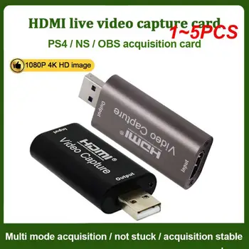 1 ~ 5 шт. Мини 4K 1080P HDMI-совместимый с USB 2.0 USB3.0 Карта видеозахвата Телефон Игра Запись Коробка Для ПК Youtube DVD Live