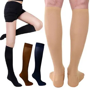 1 пара Удобные поддерживающие чулки ниже колена Варикозное расширение вен Циркуляция ног Икра Компрессионный носок