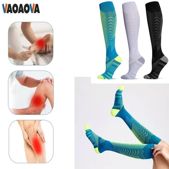 1 пара компрессионных носков Женщины Мужчины Кровообращение Лучшая поддержка для бега Спорт Спорт Уход за больными Путешествия Медицинский Лучший кровоток