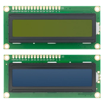 1 шт./лот 1602 16x2 символьный ЖК-дисплей Модуль HD44780 контроллер Синий/зеленый экран с черной подсветкой LCD1602 ЖК-монитор 1602 5 В