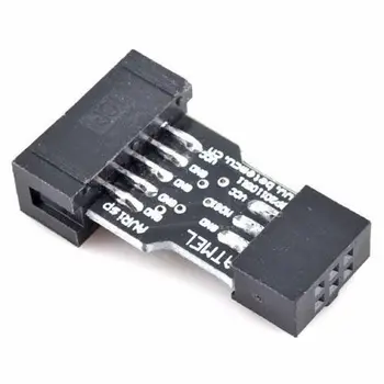 10-контактный адаптер к стандартному 6-контактному адаптеру для ATMEL AVRISP USBASP STK500