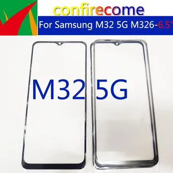 10 шт.\ лот для Samsung Galaxy M32 5G M326 Сенсорный экран Передняя стеклянная панель ЖК-дисплей Внешний дисплей Объектив с заменой OCA