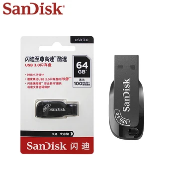 100% оригинальный USB-накопитель SanDisk USB 3.0 CZ410 32 ГБ 64 ГБ 128 ГБ 256 ГБ 512 ГБ флеш-накопитель Флеш-накопитель USB-ключ
