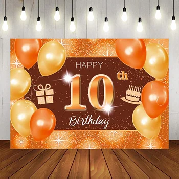 10th Birthday Фотография Фон Baby Shower Украшения Видеоигра День рождения Фон Баннер Плакат Вечеринка