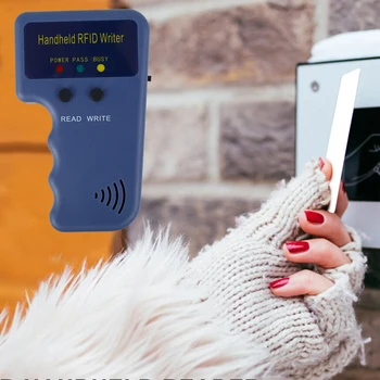 125 кГц RFID Копировальный аппарат для карт Портативный портативный писатель Дубликатор идентификационных карт с 5 картами Считыватель идентификационных ключей для контроля доступа к дому