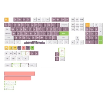 135 клавиш Колпачки для ключей PBT XDA DYE-SUB Sweet Cartoon Theme Keycap