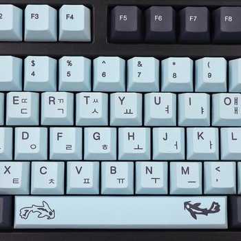 136 клавиш/комплект Вишневый колпачок для клавиш MIZU PBT 5-сторонний сублимационный краситель для клавиши для механической клавиатуры для клавиши MX Dropship