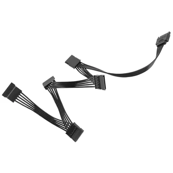  15-контактный кабель жесткого диска SATA Power Extension 1 Штекер на 5 Женский Разветвитель Питания Адаптер Кабель Для DIY PC Sever