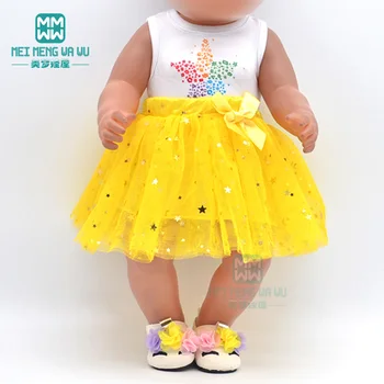 15 стилей юбка из банта пряжа Одежда для кукол подходит 43 см новорожденная кукла и американская кукла рождественские подарки для детей