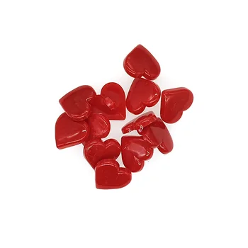 17 мм Смоляные пуговицы Альбом для вырезок Сердце красные пуговицы для одежды швейные принадлежности швейные принадлежности пуговицы для рукоделия