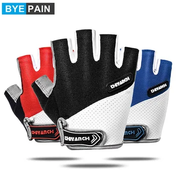 1Пара велосипедных перчаток для мужчин и женщин Велосипедные перчатки Перчатки для горного велосипеда Велосипедная перчатка, половина пальца с противоскользящей амортизирующей накладкой