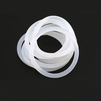 20 шт. Толщина 2/2,4 мм Пищевое силиконовое уплотнительное кольцо OD 5-80 мм Белое резиновое уплотнительное кольцо Водонепроницаемый и термостойкий