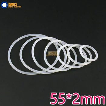 20 штук 55 * 2 мм силикагель уплотнительная прокладка уплотнительная шайба уплотнительное кольцо