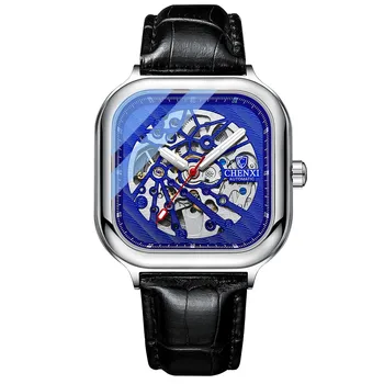 2022 Chenxi Top Brand Мужчины Автоматические механические часы Роскошные часы с турбийоном Бизнес Водонепроницаемые часы Мужские наручные часы из нержавеющей стали