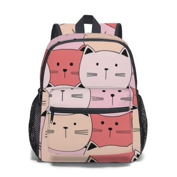 2023 Детский рюкзак Детская школьная сумка для малышей Симпатичная кошка с рисунком морды Сумка для детского сада для девочек и мальчиков