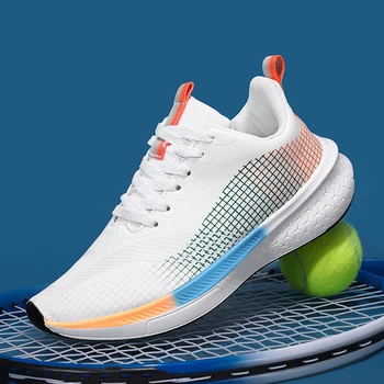 2023 Новые теннисные туфли для мужчин Легкие теннисные кроссовки Женские нескользящие кроссовки для бадминтона Удобные кроссовки для бега