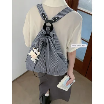 2023 Новый тренд Южная Корея Холщ Рюкзак Универсальный рюкзак большой емкости Студенческая повседневная школьная сумка Продажа с бесплатной доставкой