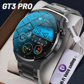 2023 Часы GT3 Pro Мужские смарт-часы HD Большой экран Дисплей Голосовые вызовы Здоровье Спорт Фитнес Трекер Водонепроницаемые смарт-часы