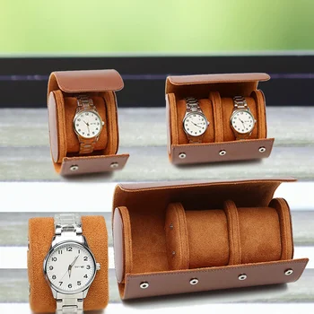 3-слот для часов рулон дорожный чехол портативный винтажный кожаный чехол для часов витрина для хранения часов органайзеры для мужчин рождественский подарок