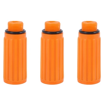 3 шт. 16 мм наружная резьба диаметр пластиковой масляной заглушки для воздушного компрессора оранжевый
