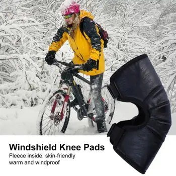 3d Эргономичная поддержка колена Ветрозащитные толстые плюшевые бандажи для ног для зимней езды Катание на лыжах Регулируемый водонепроницаемый для мотоцикла