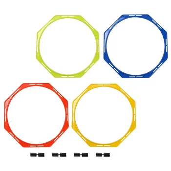 4 шт. Профессиональные футбольные тренировочные кольца Портативные скоростные кольца для тренировок на ловкость