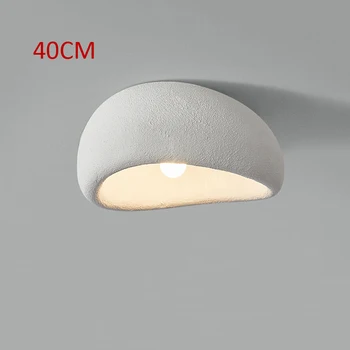 40 см Современный новый Wabi Sabi Серый Популярный потолочный светильник Nordic Simple White Decoration Room Украшение гостиной Светодиодные лампы