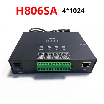 4096 пикселей Контроллер Artnet H806SA 4 порта DMX на SPI DMX512 WS2811/2812 UCS1903 TM1914 Светодиодная лента Поддержка SD-карты