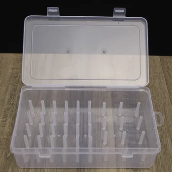 42-осевой DIY прозрачная коробка для хранения швейных ниток, швейная нить, отделочная машина, бытовые швейные аксессуары