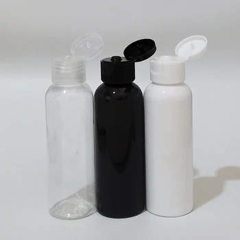 50 шт. 100 мл пустые дорожные белые прозрачные пластиковые бутылки с откидной крышкой шампунь гель для душа жидкое мыло косметическая упаковка Бутылка
