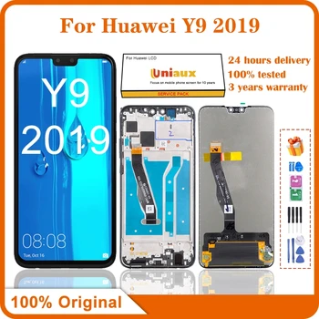 6.3 '' Оригинал для Huawei Y9 2019 JKM-LX1 ЖК-дисплей Сенсорный экран Дигитайзер в сборе с рамкой для HUAWEI Enjoy 9P LCD