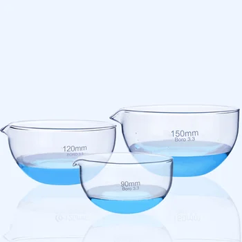 60 / 90 / 120 / 150 мм Испарительная чашка из боросиликатного стекла Лабораторная стеклянная посуда Химический эксперимент