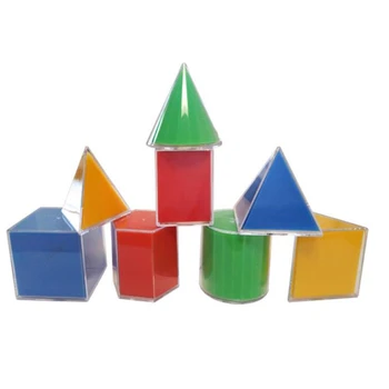 8 шт. Геометрическая модель Разобрать Куб Цилиндр Конус Игрушка Математика Ресурсы Обучение Образовательный Подарок