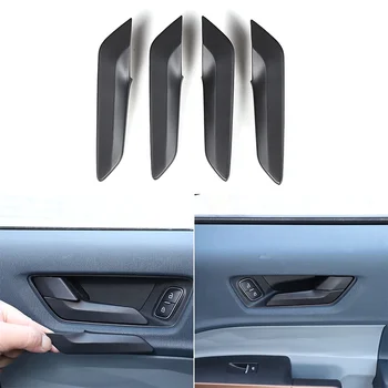 ABS Углеродное волокно Матовый черный Автомобильная ручка внутренней двери Наклейка для Ford Maverick 2022+ Аксессуары для интерьера