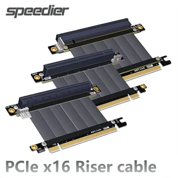 ADT PCI-E 3.0 X16 Райзер Кабель Видеокарта Расширение Экранированная Гибкая 90° 180° 270° Монтаж GPU Express Lossless Black