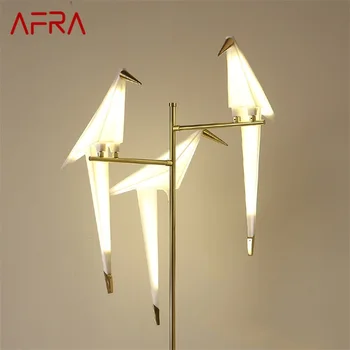 AFRA Современный напольный светильник Светодиодный креативный дизайн тысячи бумажных журавликов для дома гостиная спальня
