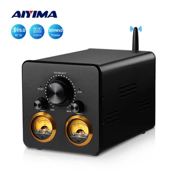 AIYIMA TPA3255 HiFi Усилитель мощности Bluetooth 300 Втx2 VU Измеритель Усилитель Стерео USB Усилитель APTX-HD Динамик Домашний аудиоусилитель
