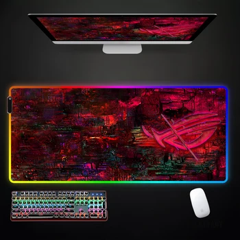ASUS Большой RGB коврик для мыши XXL Игровой коврик для мыши LED коврик для мыши Gamer Коврики для мыши Настольные коврики Коврики для клавиатуры Настольный коврик с подсветкой