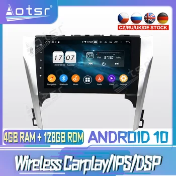 Android 10 PX6 128G для TOYOTA CAMRY 2012-2013Carpla DVD GPS Навигация Авто Радио Стерео Видео Мультимедийный Плеер Головное Устройство 2din