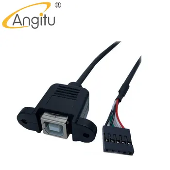 Angitu 5-контактный материнский кабель Dupont/ PH2.0 5-контактный к USB B Female Printer Cable с ухом-30 см