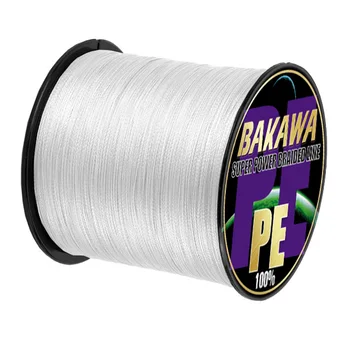 BAKAWA 4 нити 300M PE плетеная леска Tresse Peche Saltwater Multifilament Wire 4 Weave Extreme Smooth Pesca