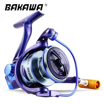 BAKAWA Спиннинговая рыболовная катушка MX Discolored Blue 2000 - 7000 Ultralight Max Drag 8 кг 5.2:1 Спиннинговая катушка для серфинга Соленая вода