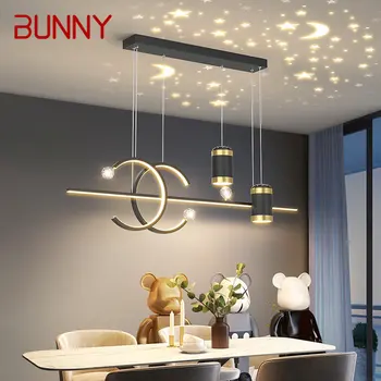 BUNNY Nordic Подвесные светильники Современные креативные светодиодные светильники для проекции звездного неба для домашней столовой Декоративные