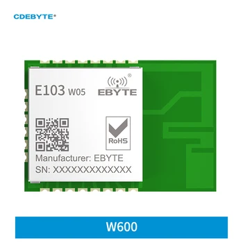 CDEBYTE E103-W05 W600 2,4 ГГц IEEE 802.11 b/g/n 20 дБм AT-команда SMD печатная плата бортовая антенна Wi-Fi к последовательному порту беспроводной модуль