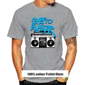 Camiseta roja de Cassette Rock para hombre, camisa con cinta magnética de Ghetto Blaster, graba música, a la moda, buena