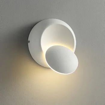 Creative 5W7W10W Светодиодный настенный светильник Вращающийся на 360 градусов прикроватный светильник для спальни Настенный светильник для гостиной Современное украшение интерьера