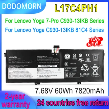 DODOMORN Аккумулятор для ноутбука Lenovo Yoga 7 Pro 13IKB,C930-13IKB L17C4PH1 L17M4PH1 L17M4PH2 L17M4PH3 5B10Q82425 7.68V 60Wh