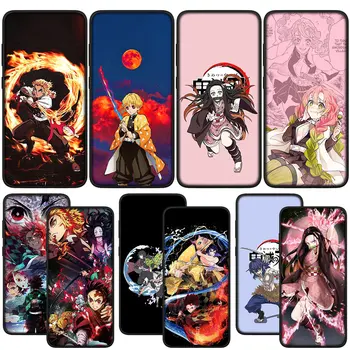Demon Slayer Kamado Tanjirou Nezuko Чехол для телефона Samsung Galaxy A10 A20 A22 A30 A31 A32 A50 A51 A52 A53 A72 A33 A73 Мягкий чехол