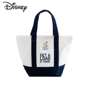 Disney Donald Duck Женская сумка Модная сумка для ланч-бокса большой емкости Мультфильм Многофункциональная экологическая сумка для покупок